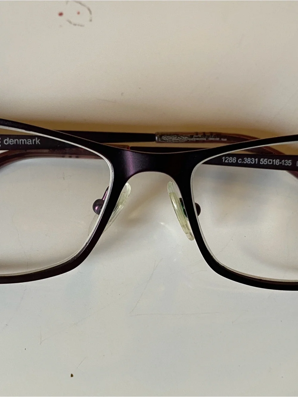 ProDesign Denmark women’s eyeglasses frame 1286 c3831 purple plum 55-16-135